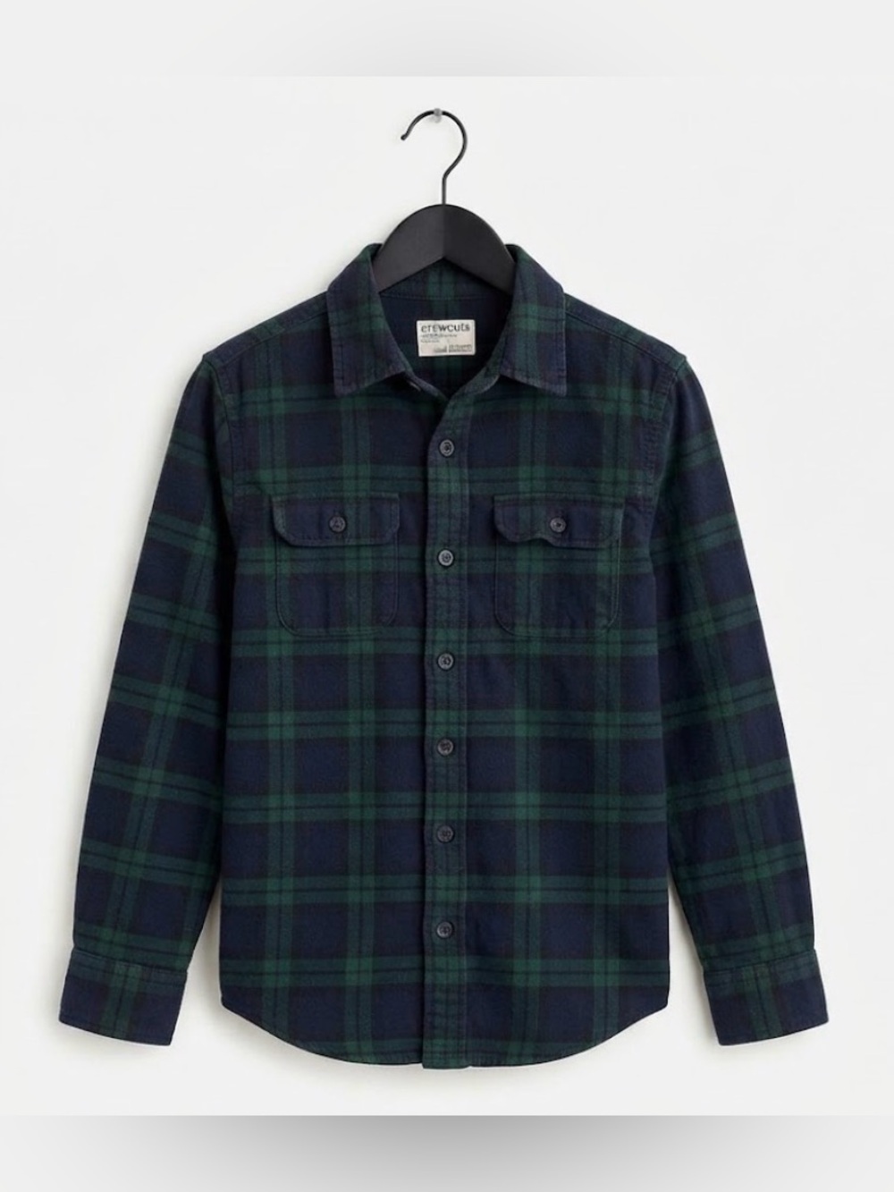 Crewcuts | Long Sleeve Holiday Plaid Shirt | 5T